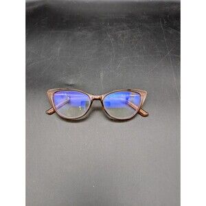 LUCKY BRAND Vintage Brown Cats Eye Optical Eyeglass Frame For Women RARE